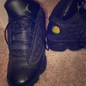 Retro Black & Green Jordan 13’s